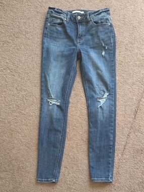 eunina Skinny Distressed Jeans - Medium Blue